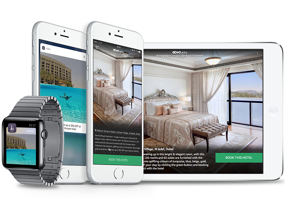 Go To Dubai App, Sponsored by Palazzo Versace Dubai